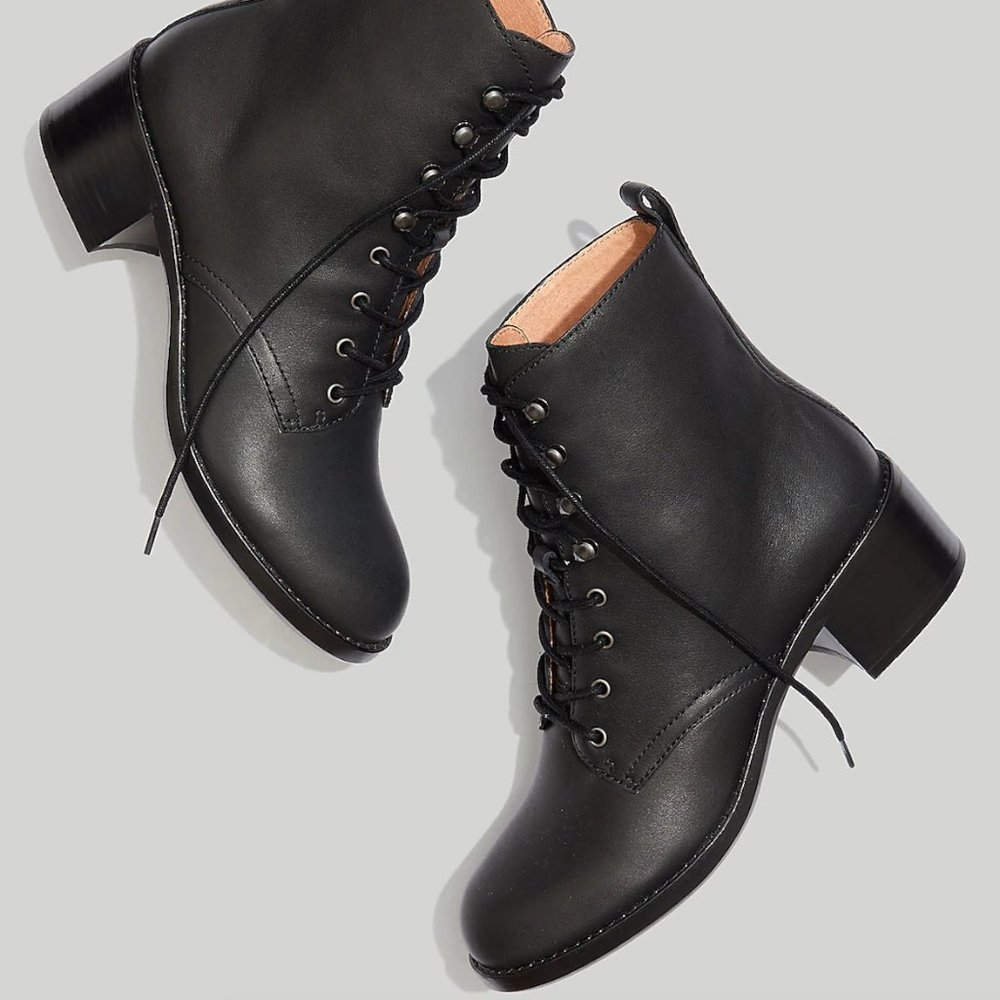 Madewell Patti Lace-Up Boot 8.5